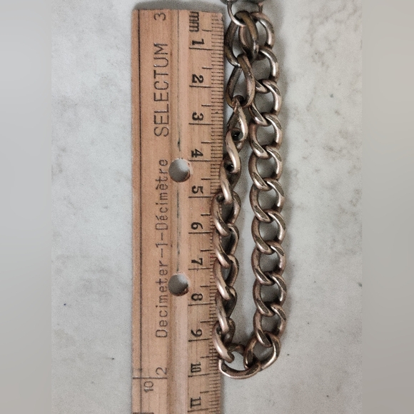 Antique Victorian Gold Filled Sweetheart Repousse Padlock Chunky Bracelet - Picture 10 of 16